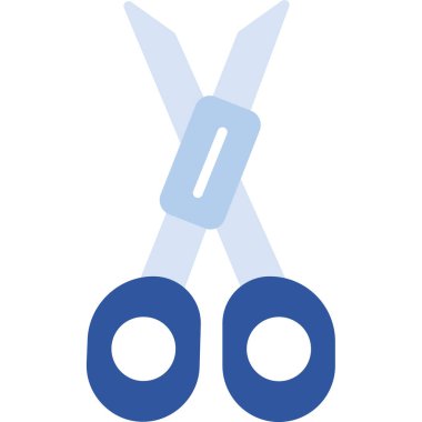 Makas simgesi. vektör illüstrasyonu