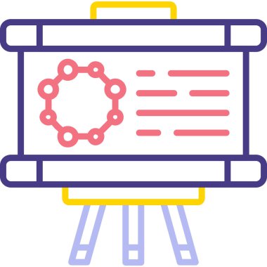 Simge vektör illüstrasyonu reklam ediliyor