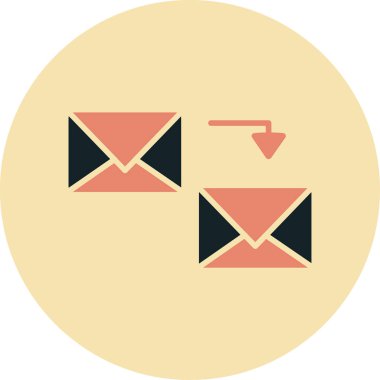 E-posta zarf simgesi vektör çizim