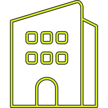 Ev. Web simgesi basit illüstrasyon