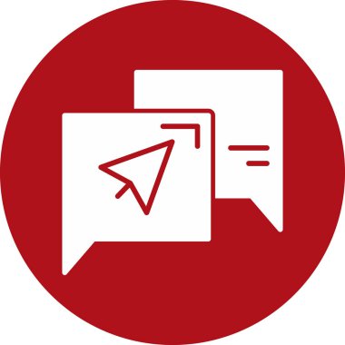 Konuş. Web simgesi basit illüstrasyon