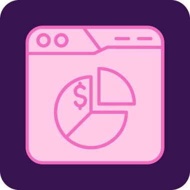 Para için. Web simgesi basit illüstrasyon