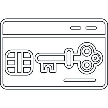 Güvenli kilit simgesi, ana hat biçimi