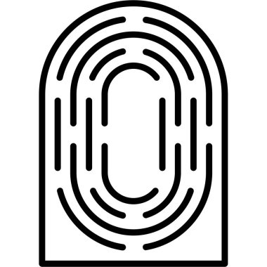 parmak izi ikonu. parmak izi ikonu. vektör simgesi.