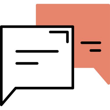 konuşma kabarcığı vektör çizimi