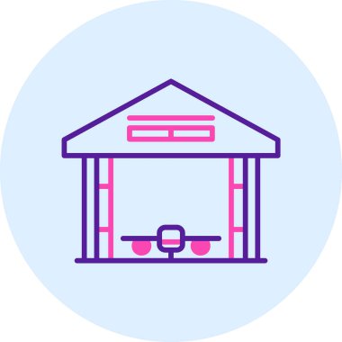 Modern bir simgenin vektör illüstrasyonu