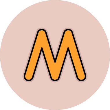 Tek bir simgenin vektör illüstrasyonu