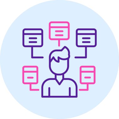 Web sunucusu modern simge, vektör illüstrasyonu