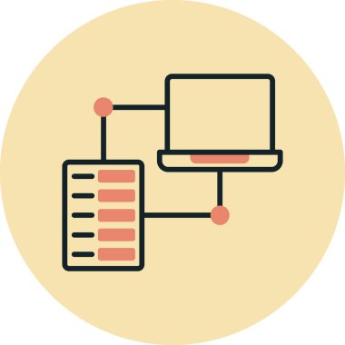 ağ paylaşım simgesi çizimi