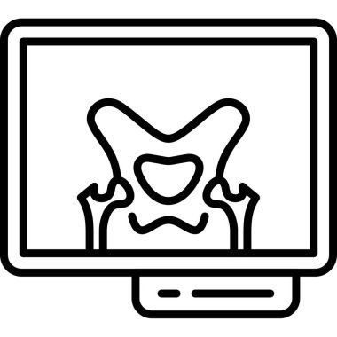 Kafatası. Web simgesi basit illüstrasyon