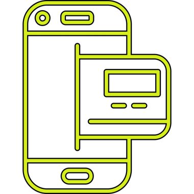 Telefon simgesi vektör illüstrasyonu