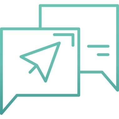 konuşma balonları simge vektör çizim tasarım mesaj