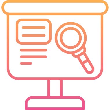 Arama simgesi, modern vektör illüstrasyonu bul