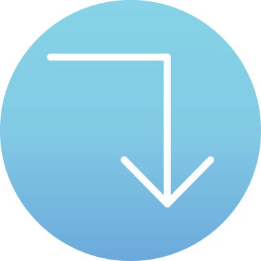 Bir ok işaretinin vektör illüstrasyonu