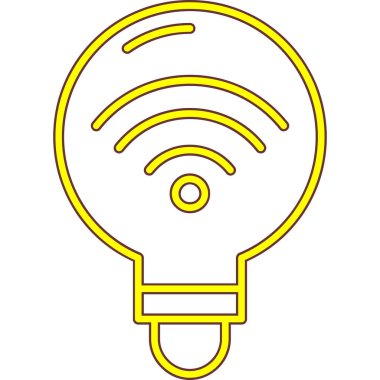 Bir ampulün vektör illüstrasyonu