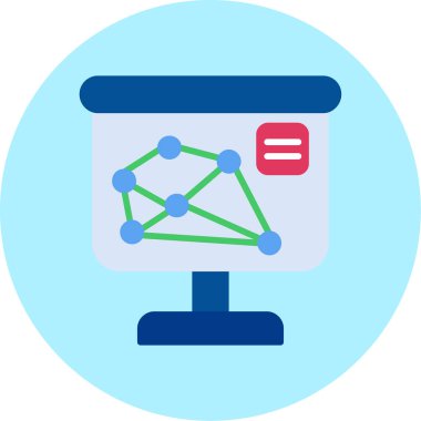 şebeke. Web simgesi basit illüstrasyon