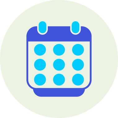 Takvim. Web simgesi basit illüstrasyon