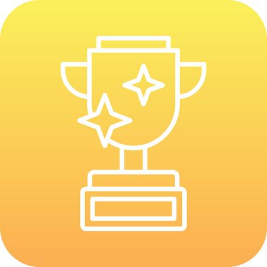 Trophy Kupası simge vektör çizim