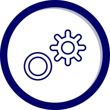 Teçhizat Web simgesi basit illüstrasyon