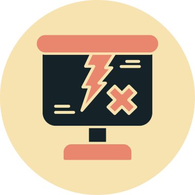 Bilgisayar. Web simgesi basit illüstrasyon