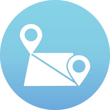 harita pin simgesi, vektör illüstrasyonu