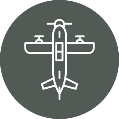 Uçak. Web simgesi basit illüstrasyon