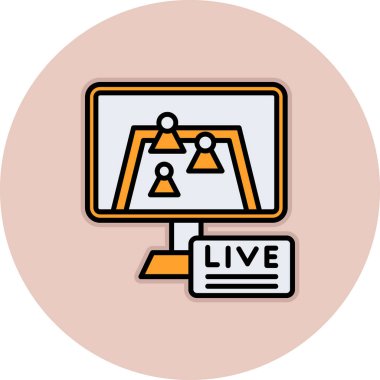 vektör lcd simge çizimi tasarımı