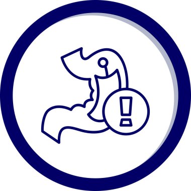 Tek bir simgenin vektör illüstrasyonu