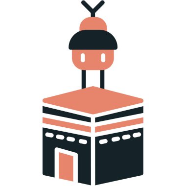 inşaat düz simgesi, vektör, illüstrasyon