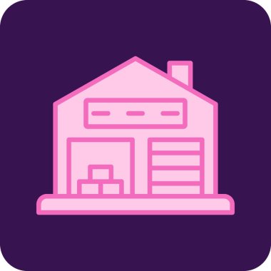 Ev. Web simgesi basit illüstrasyon