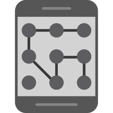 Bağlantı vektör simgesi. resim biçimi yuvarlak kare düğmeli, gri ve gri renkli düz simge sembolüdür..