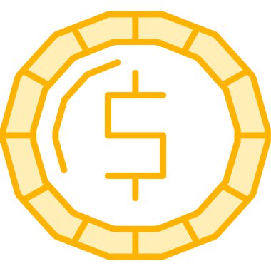 Bir sikkevektör illüstrasyon