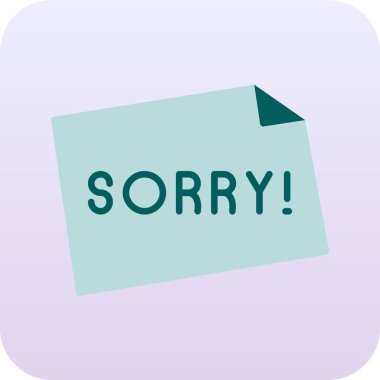 İzole edilmiş metnin resmi. Beyaz arkaplan üzerinde üzgünüm..