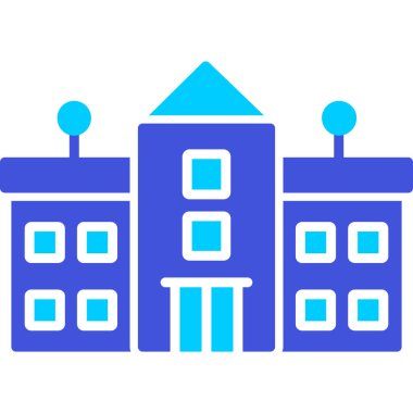 Okul binası. Basit tasarım