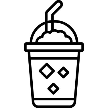 Dondurma simgesinin vektör illüstrasyonu