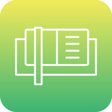 Eşsiz haber raporu çizgisi vektör simgesi