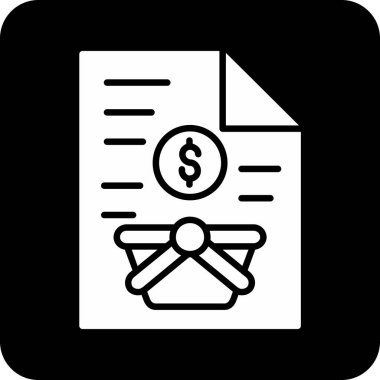 Doları vektör satırı simgesi