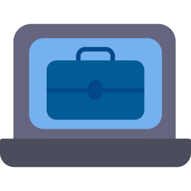 Seyahat simgesi vektör illüstrasyon tasarımlı bavul