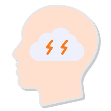 Beyin yıldırımının simge tasarımı