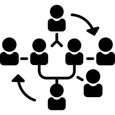 ağ bağlantısı vektör illüstrasyonu