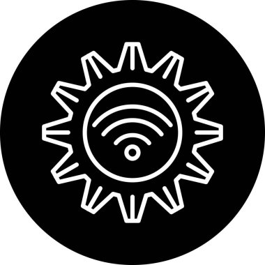 wifi vektör simgesi modern basit vektör çizimi