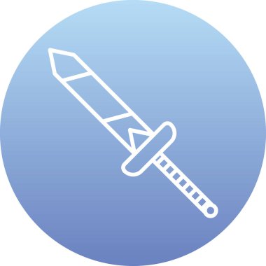 kılıç simgesi vektör illüstrasyonu