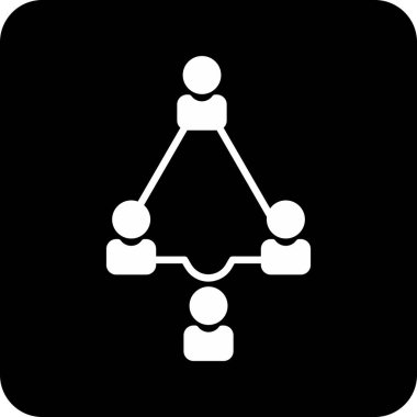 ağ bağlantı simgesi. Düz stil. vektör simgesi