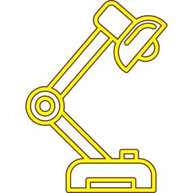 Robot kol ikonu. Taslak robotik kol vektör rengi düz izole