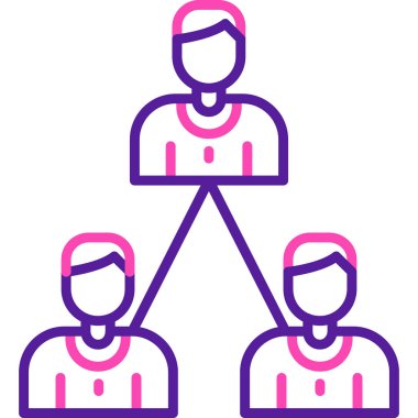 Takım lideri takım simgesi ana hat biçiminde