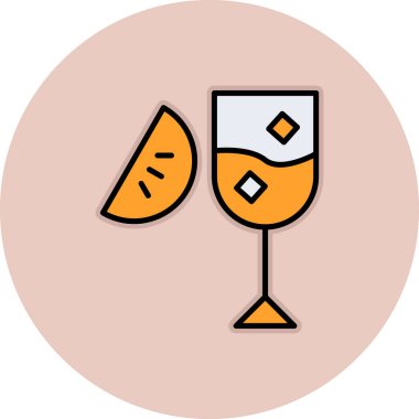 içki ikonu vektör illüstrasyonu