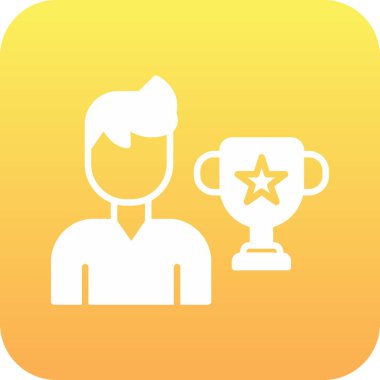 ödül simgesi modaya uygun arka planda izole edildi