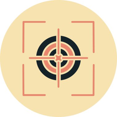 Hedef. Web simgesi basit illüstrasyon