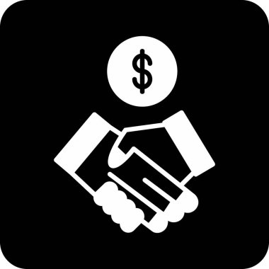 İş simgesinin vektör illüstrasyonu, finans kavramı