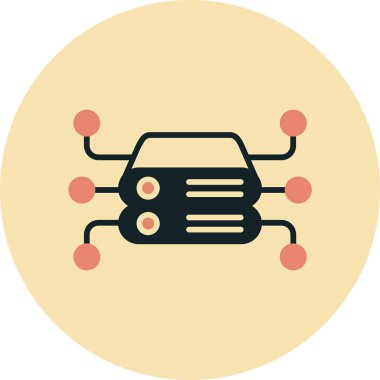 - Araba. Web simgesi basit illüstrasyon